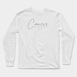 Cancer - Moonlight and Mood Swings | Mystical Zodiac Long Sleeve T-Shirt